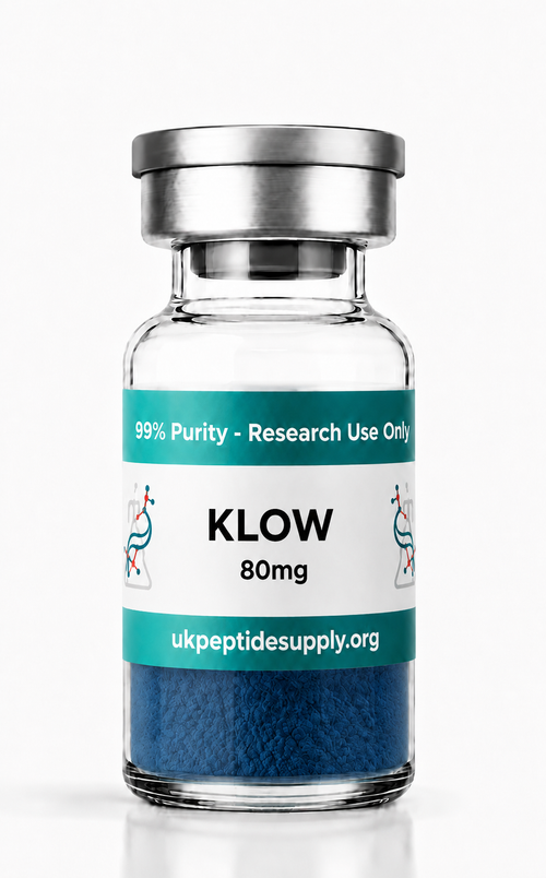 KLOW research peptide blend lyophilized powder vials