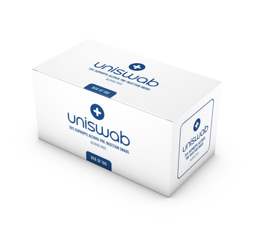 70% isopropyl alcohol prep wipes for lab and vial preparation
