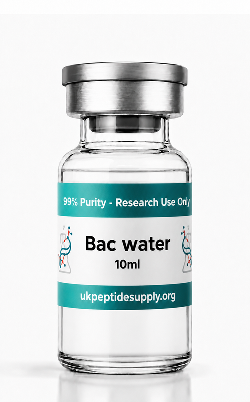 Bacteriostatic water vial for research peptide reconstitution