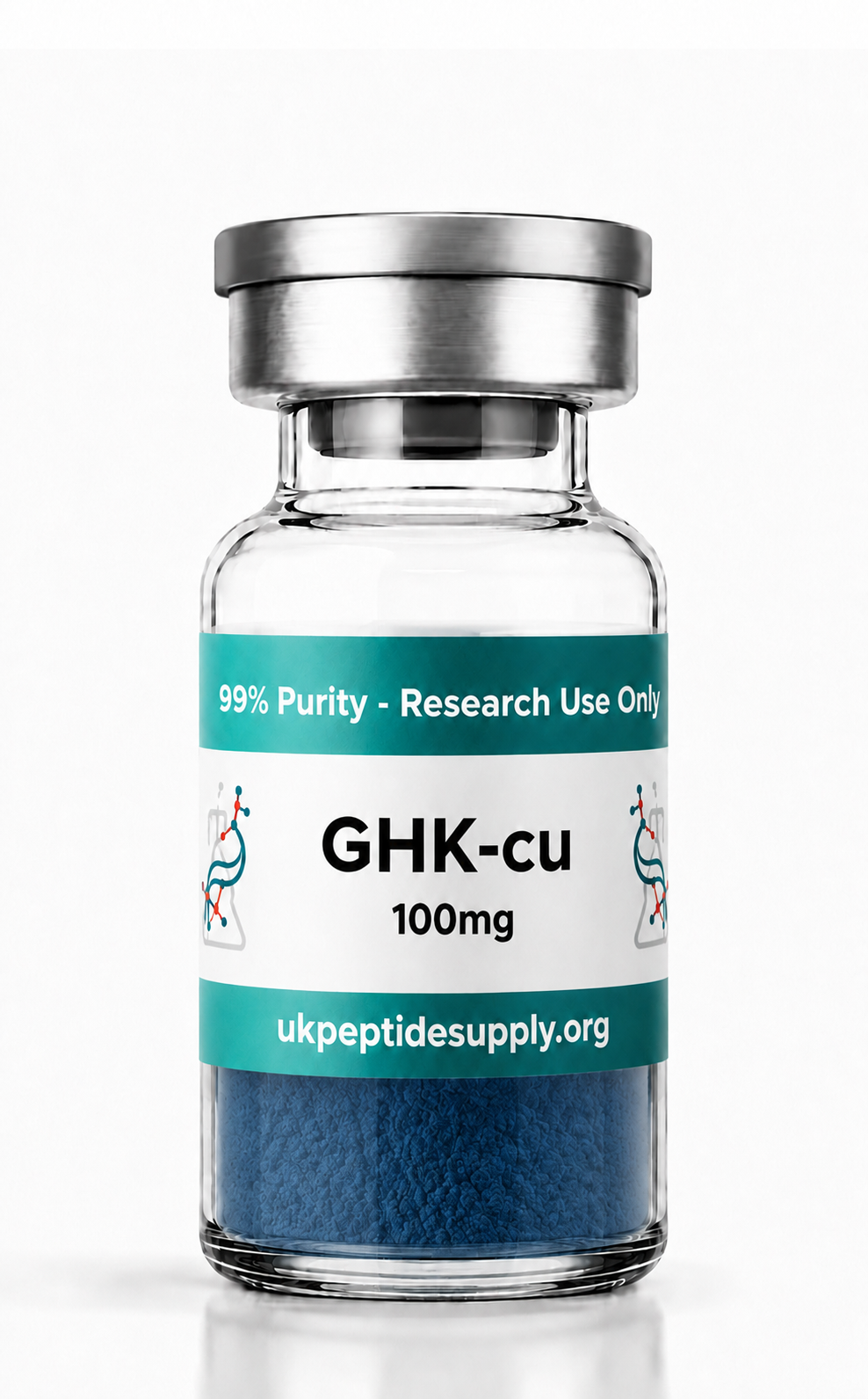 GHK-Cu 100mg copper peptide lyophilized research vial