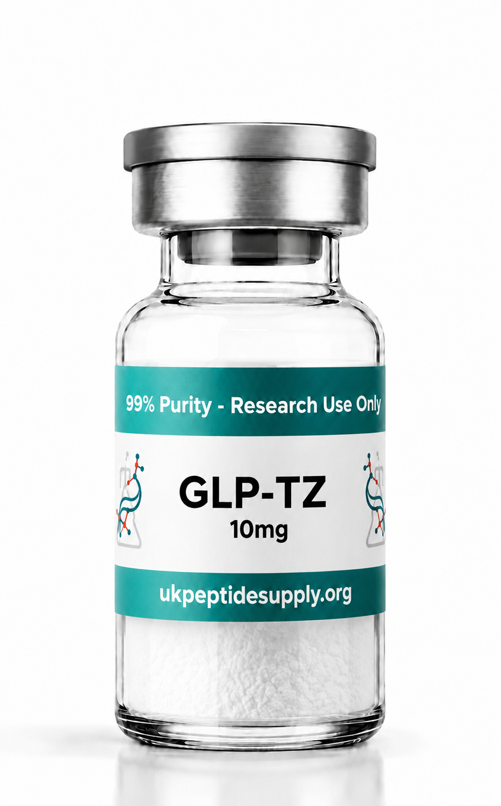 Tirzepatide lyophilized research peptide vial